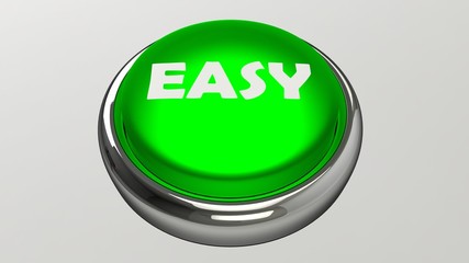 Push button 3D rendering illustration