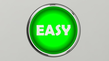 Push button 3D rendering illustration