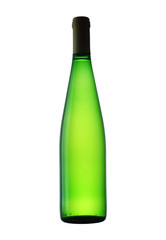 bottle of wine on a white background