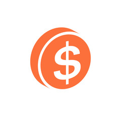 Coin dollar icon