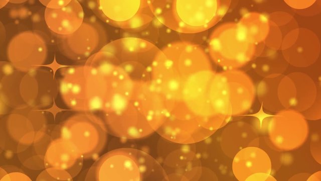 yellow orange background hexagonal lights bokeh