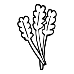 black and white cartoon dried wheat