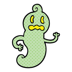 Fototapeta premium comic book style cartoon spooky ghost