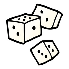 vector gradient illustration cartoon dice