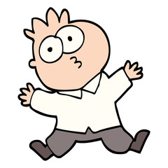 Fototapeta premium hand drawn doodle style cartoon funny office man