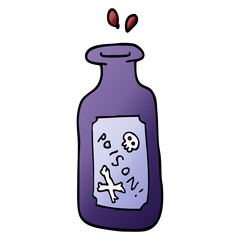 vector gradient illustration cartoon poison