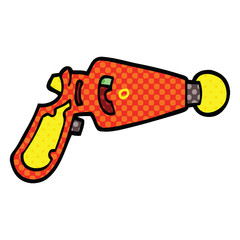 comic book style cartoon ray gun