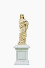 statue isolated on white background
