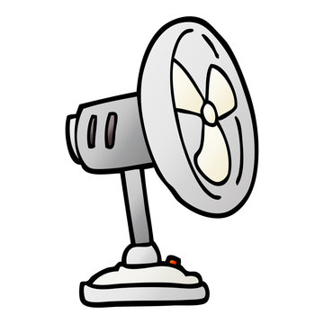 Vector Gradient Illustration Cartoon Desktop Fan