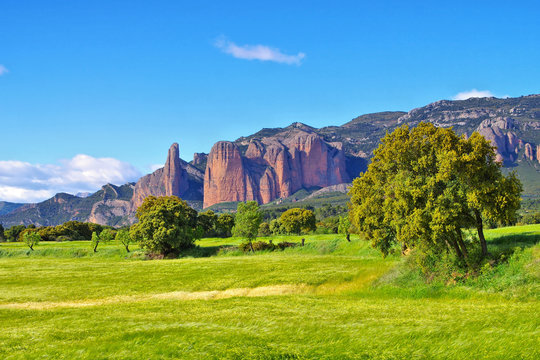 Mallos de Riglos in Aragon, Spanien - Mallos de Riglos in Aragon