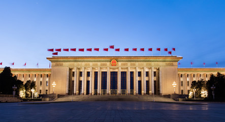 Fototapeta na wymiar China's Great Hall of the People