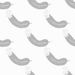feather with flying away birds
