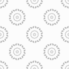 floral seamless pattern with flowers and leaves