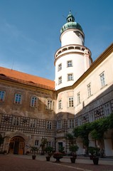 Fototapeta na wymiar castle tower in Nové Město nad Metují