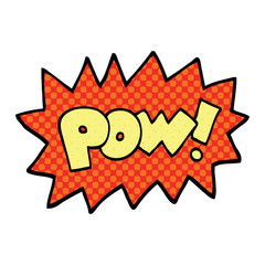 comic book style cartoon pow symbol
