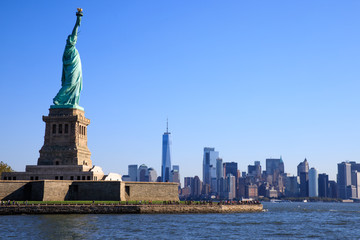 Statue de la liberté et Manhattan