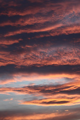Feuerhimmel am Abend