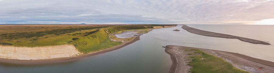 Fototapeta na wymiar View landscape of the West Kamchatka