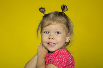 portrait of a cute little girl