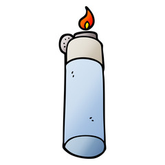 vector gradient illustration cartoon cigarette lighter