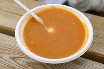 minestrone of vegetables and beans