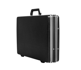 black suitcase isolated