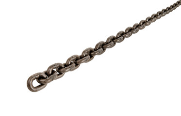 steel chain isolated
