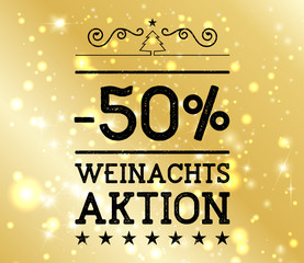 50% Weihnachts Aktion Gold