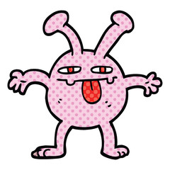 comic book style cartoon monster