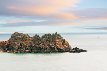 Fototapeta premium Logan Rock, Penwith Peninsula, Cornwall, England, United Kingdom