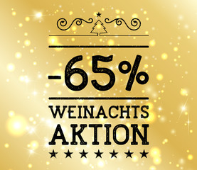 65% Weihnachts Aktion Gold