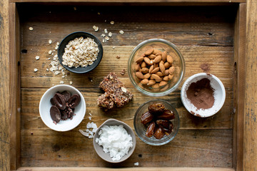 healthy dry ingredients for granola