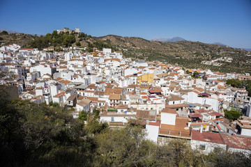 Monda is a beautiful and white village in Malaga province, Spain