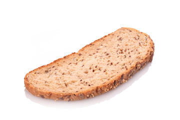 Scheibe Brot Vollkornbrot mit Körner