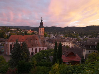 Sonnenuntergang in Baden-Baden