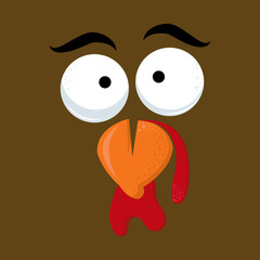 turkey thanksgiving character funny humor colorful animals