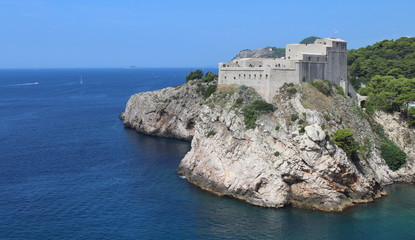 Fototapeta na wymiar La rocca di Dubrovnik - vacanze
