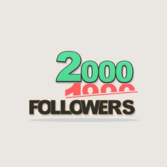 Follower banner comic text pop art design