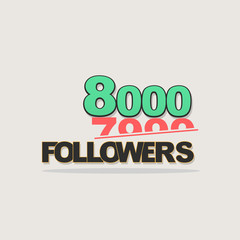 Follower banner comic text pop art design