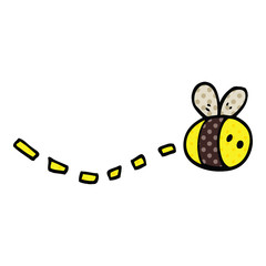 comic book style cartoon bee