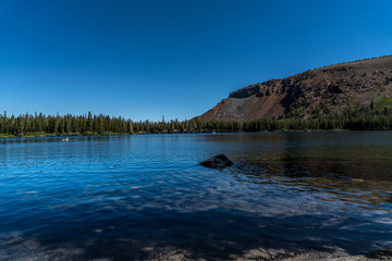 Mountain and lake with reflection