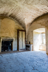 Dans le donjon du Château Dauphin à Pontgibaud