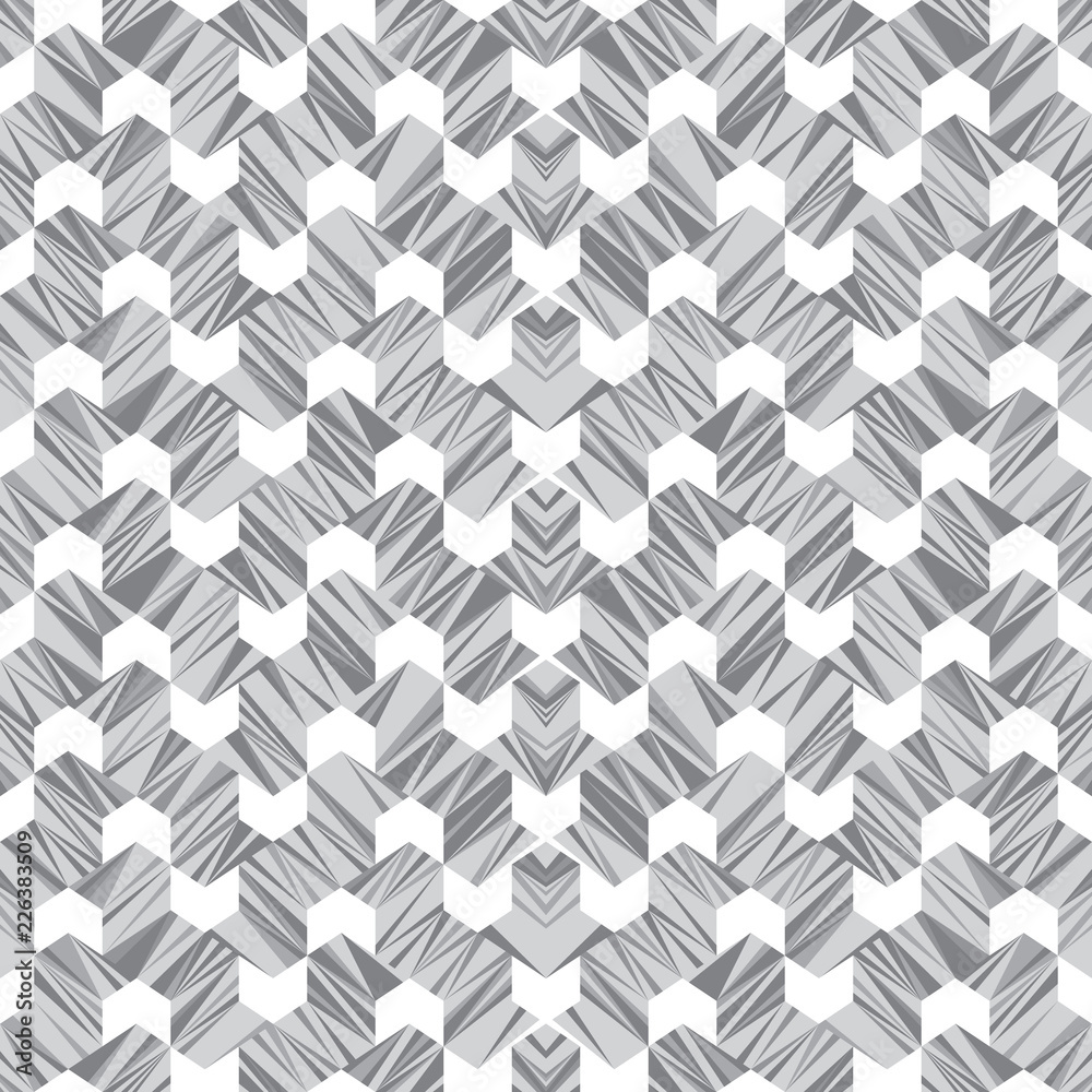Poster abstract seamless pattern of lines and angles. constant movement of geometric shapes.