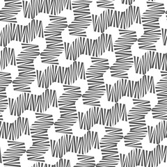 Abstract seamless pattern of lines and angles. Constant movement of geometric shapes.