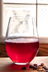 Cranberry Juice and Nuts