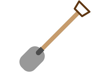 Pala sobre fondo blanco.