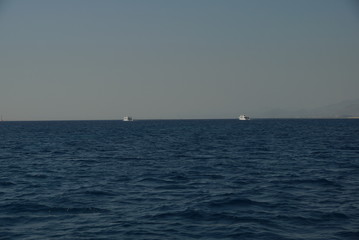 Marina port for small yachts and motorboats in Hurghada Egypt Red Sea perfect coral riffs diving location