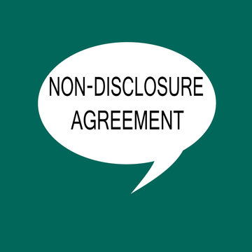 Conceptual hand writing showing Non Disclosure Agreement. Business photo showcasing Legal Contract Confidential Material or Information.