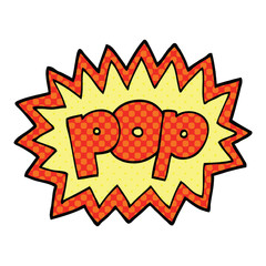 comic book style cartoon pop symbol