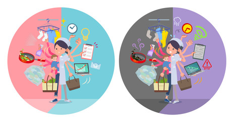 flat type Nurse women_mulch task switch